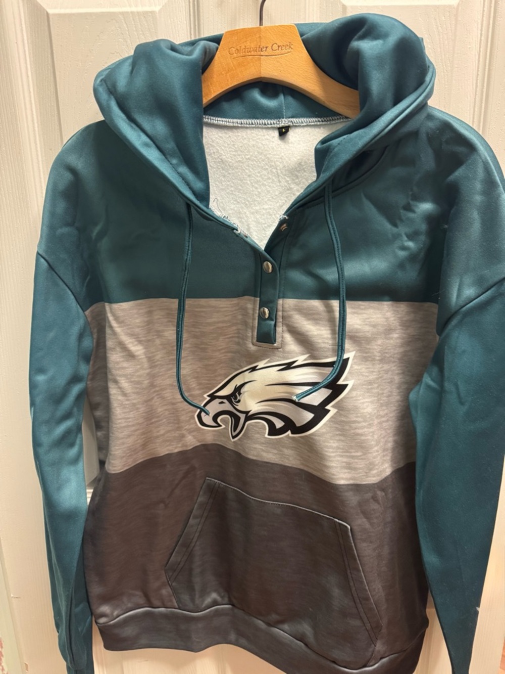 Philadelphia Eagles Teal and Gray Pullover Hoodie Sweatshirt